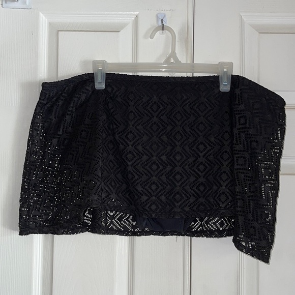 Catalina Black Lace Skirt Swim Bottom - Picture 1 of 4